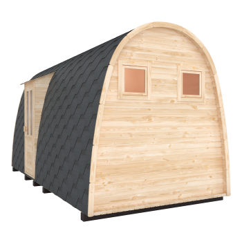 Fasssauna / Gartensauna / Banja / Viking 5,0 m mit Vorraum